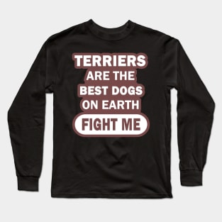 Terrier Yorkshire Bull Terrier Jack Russel Dogs Long Sleeve T-Shirt